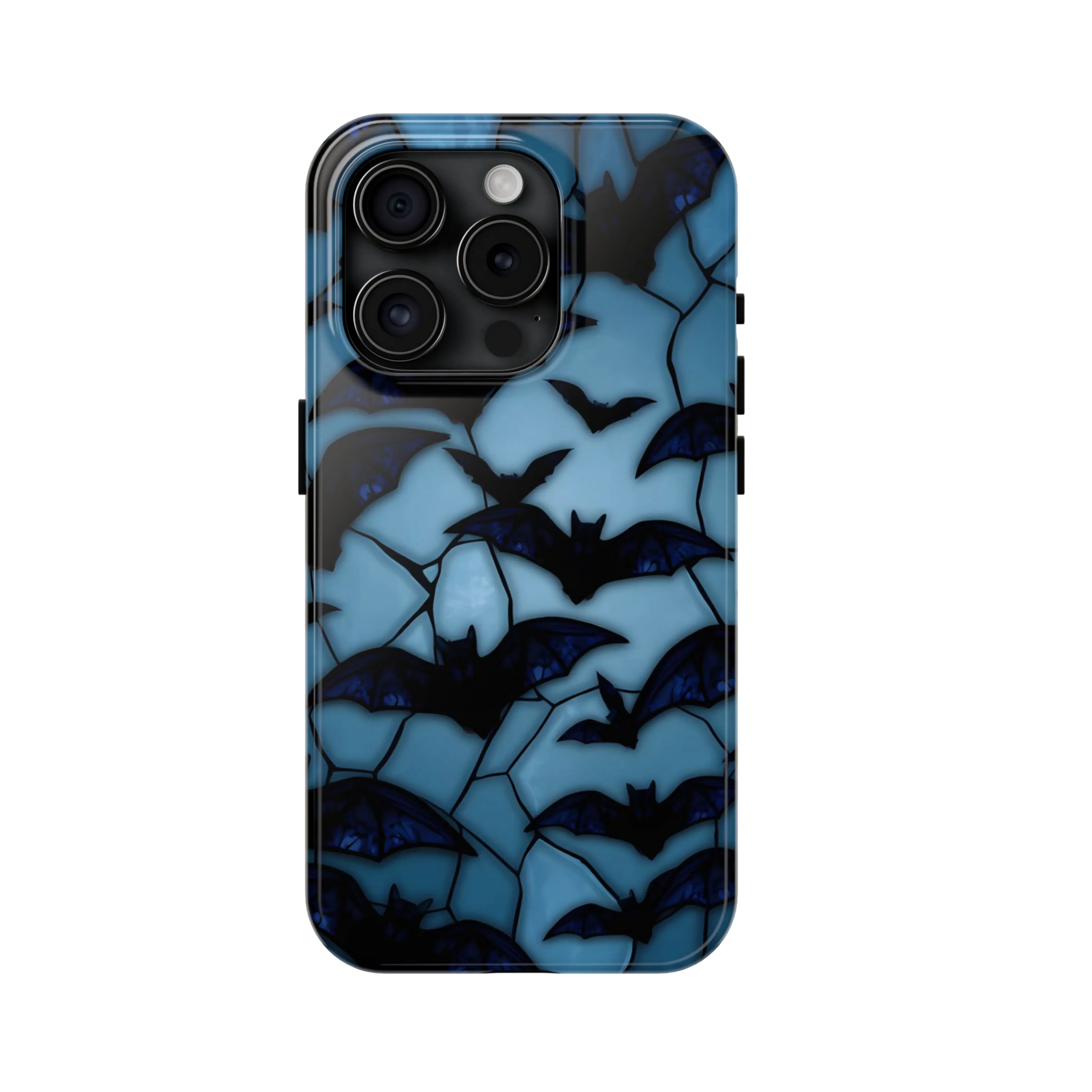 Blue Bat Pattern throwbackcases