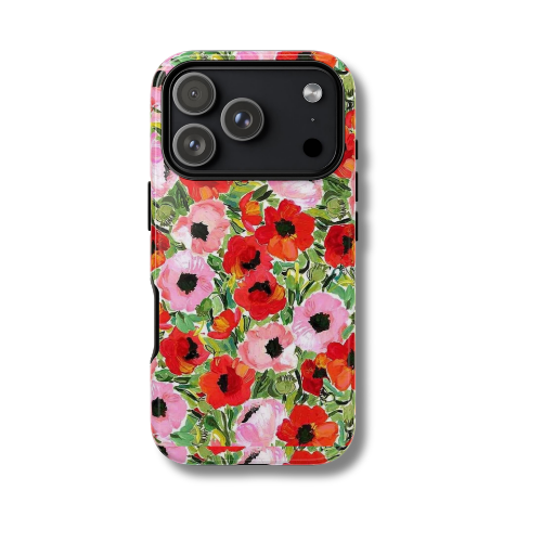 Colorful Floral Art throwbackcases