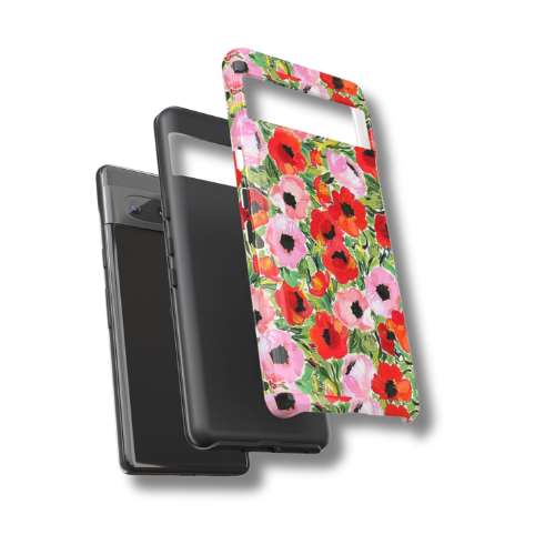 Colorful Floral Art throwbackcases