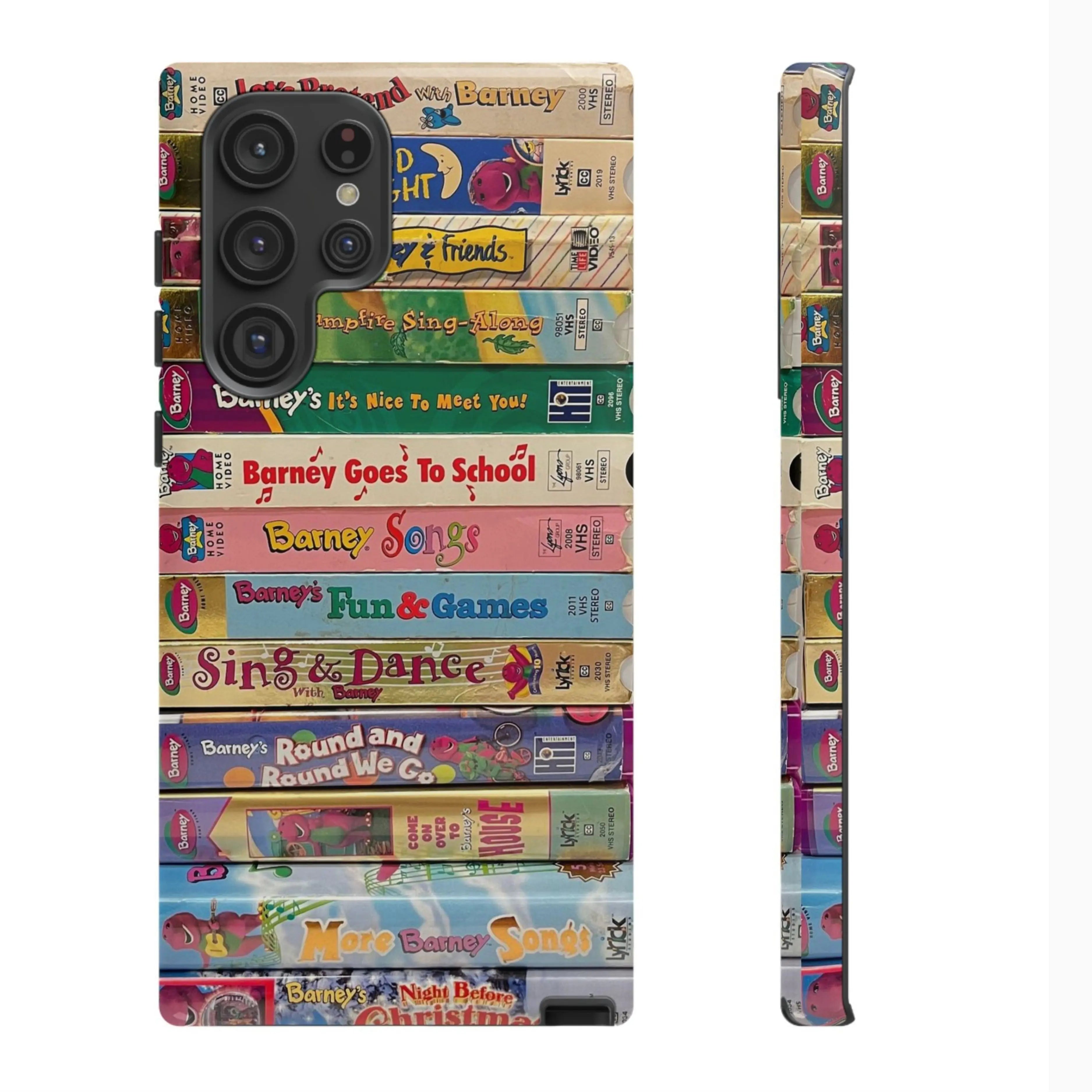 Barney VHS Stack throwbackcases