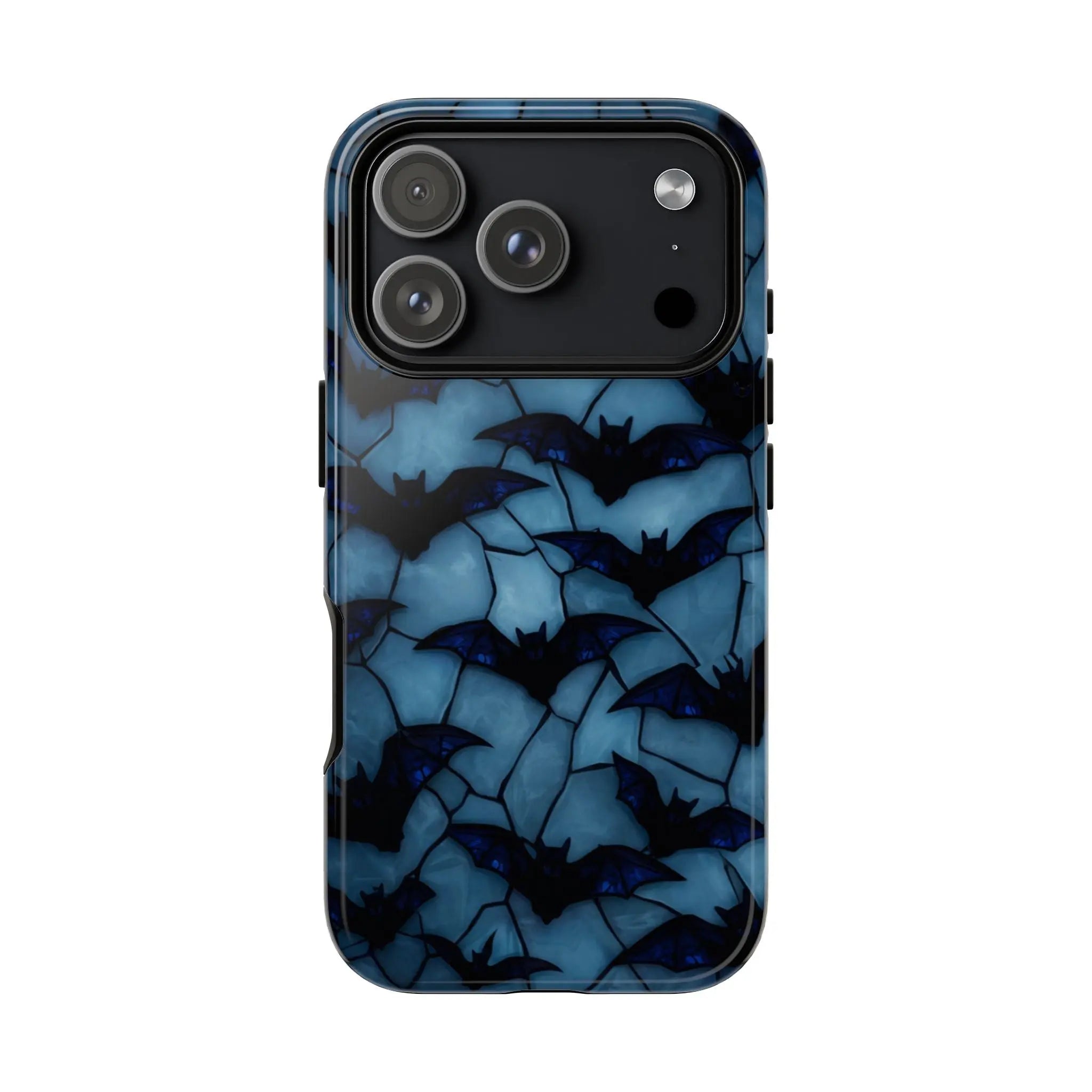 Blue Bat Pattern throwbackcases