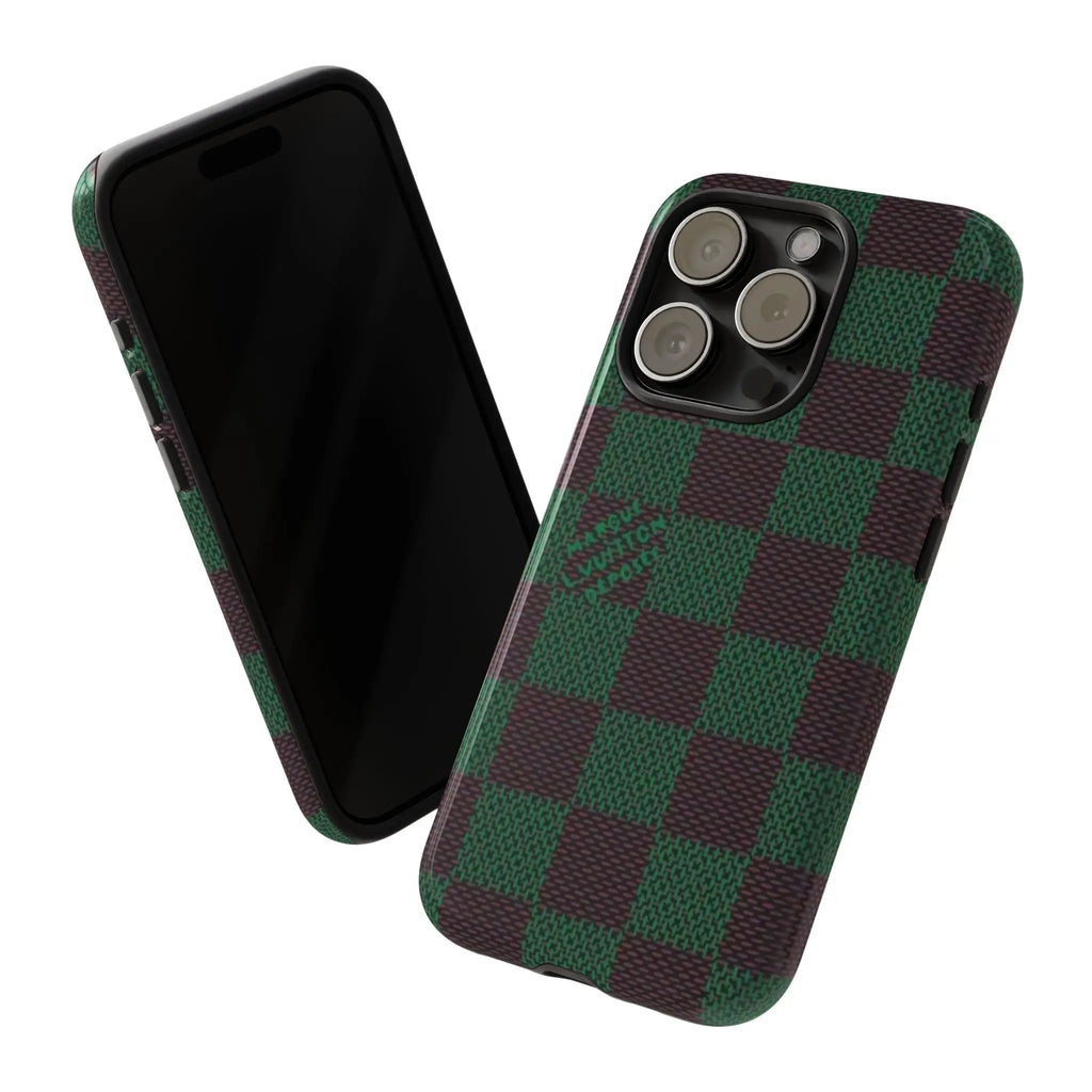 Green Checkerboard throwbackcases