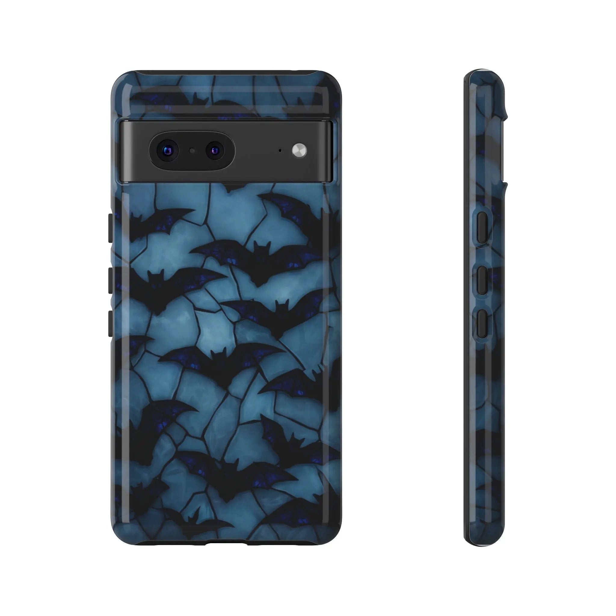 Blue Bat Pattern throwbackcases
