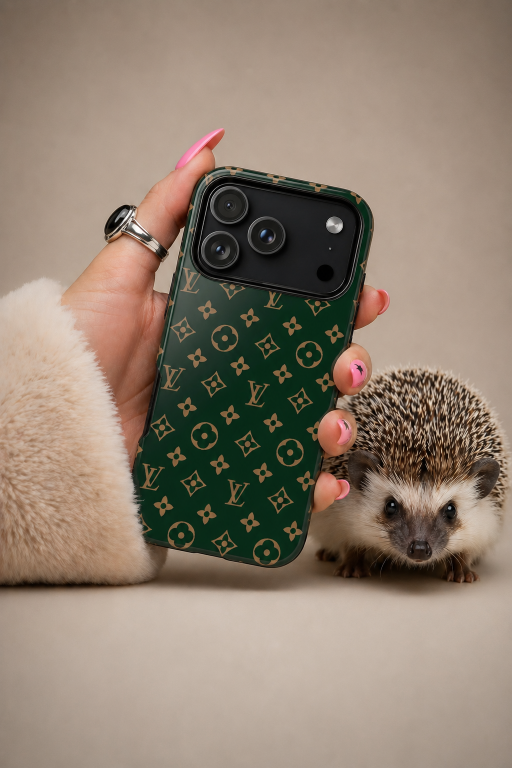 Green Monogram Case Throwback Cases