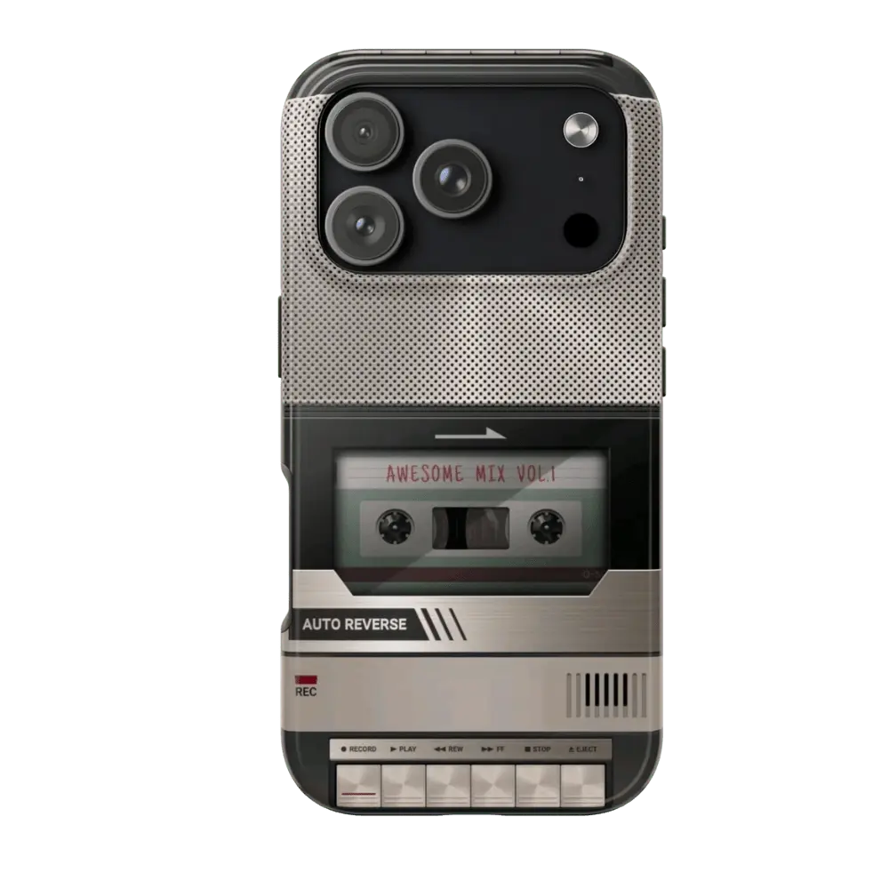 Cassette Recorder Phone Case - Retro Tape Player Design - Throwbackcases