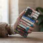 Custom Throwback Case – Build Your Own cassette tape or VHS stack - Up to 14 Titles, Songs/ Movies/ Artists - Throwbackcases
