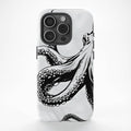 Ink Flow Octopus Line Art - Throwbackcases
