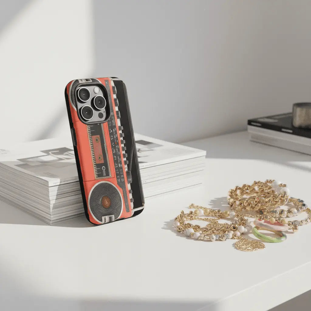Retro Cassette Boombox - Throwbackcases