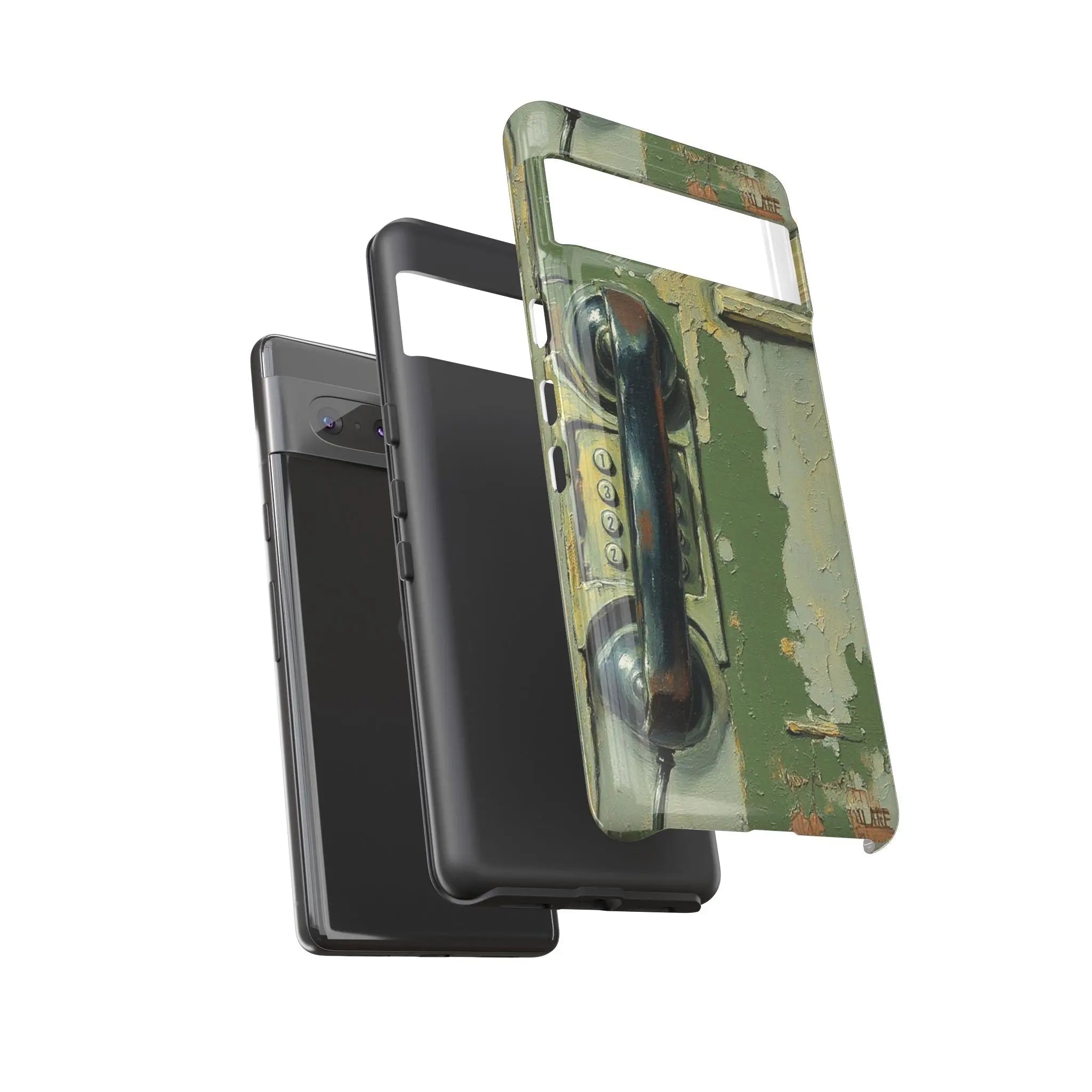 Vintage Green Rotary Telephone - Throwbackcases