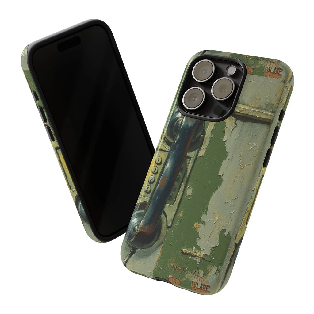 Vintage Green Rotary Telephone - Throwbackcases
